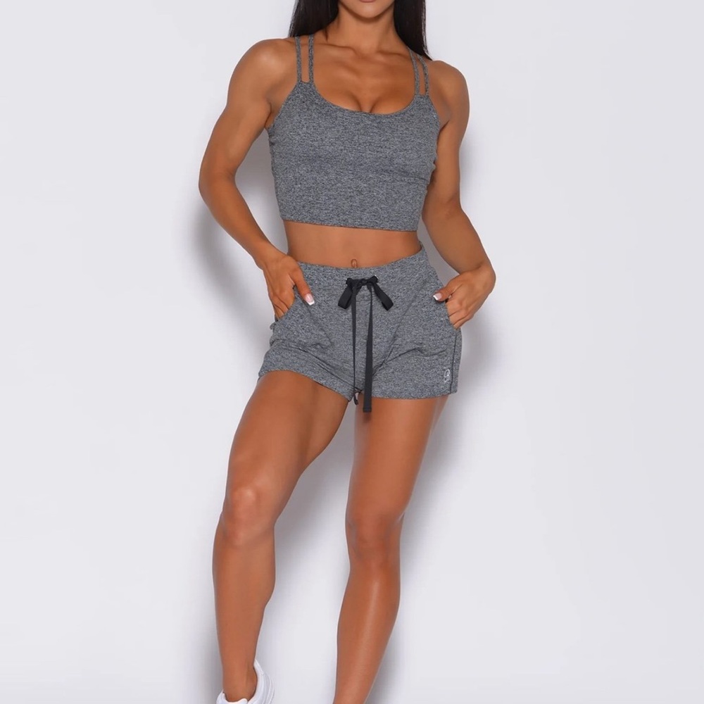 Bombshell Sportswear Gray Athletic Shorts